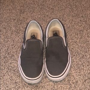 Grey slip on vans